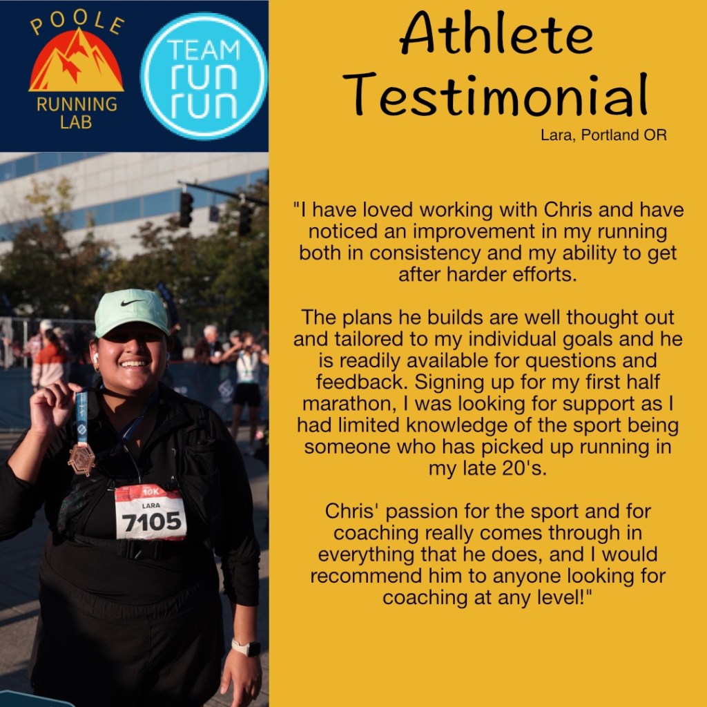 Poole Running Lab Review- Lara Sahoo