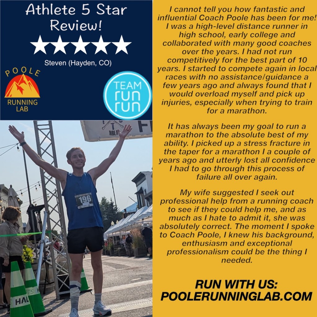 Poole Running Lab Review- Steven Boyton