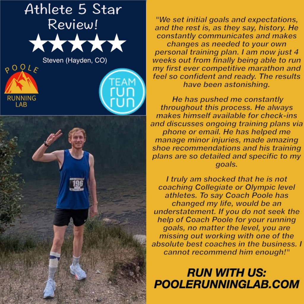 Poole Running Lab Review- Steven Boyton