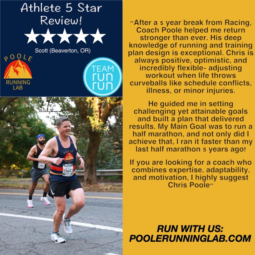 Poole Running Lab Review- Scott Hiza