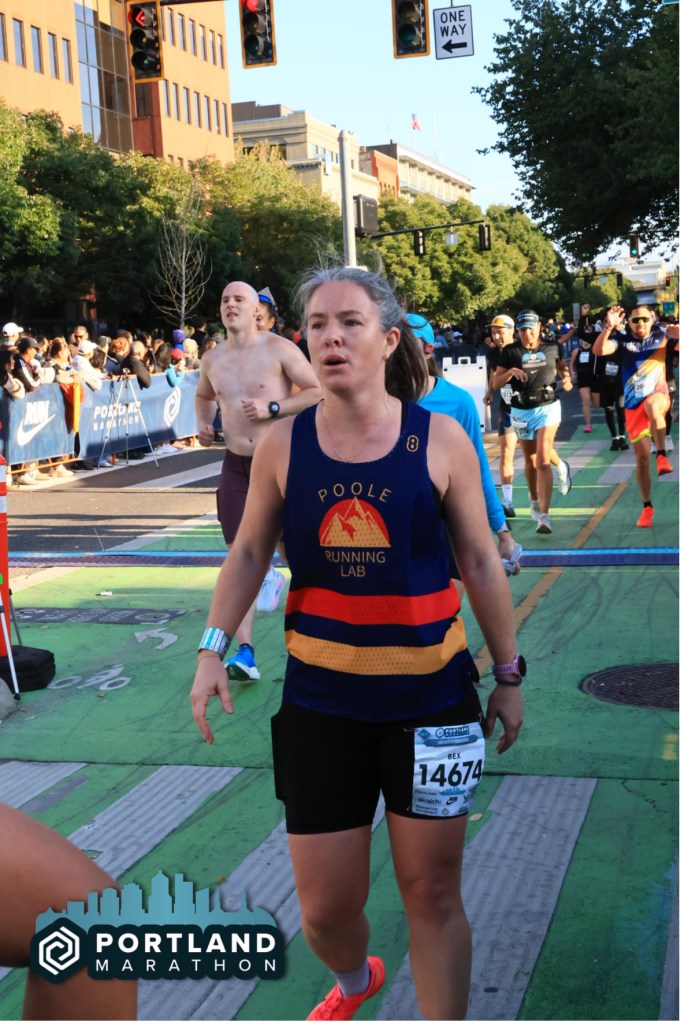 Poole Running Lab Athlete Becca at the Portland Half Marathon